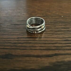 Pandora 14k and Sterling Silver Ring